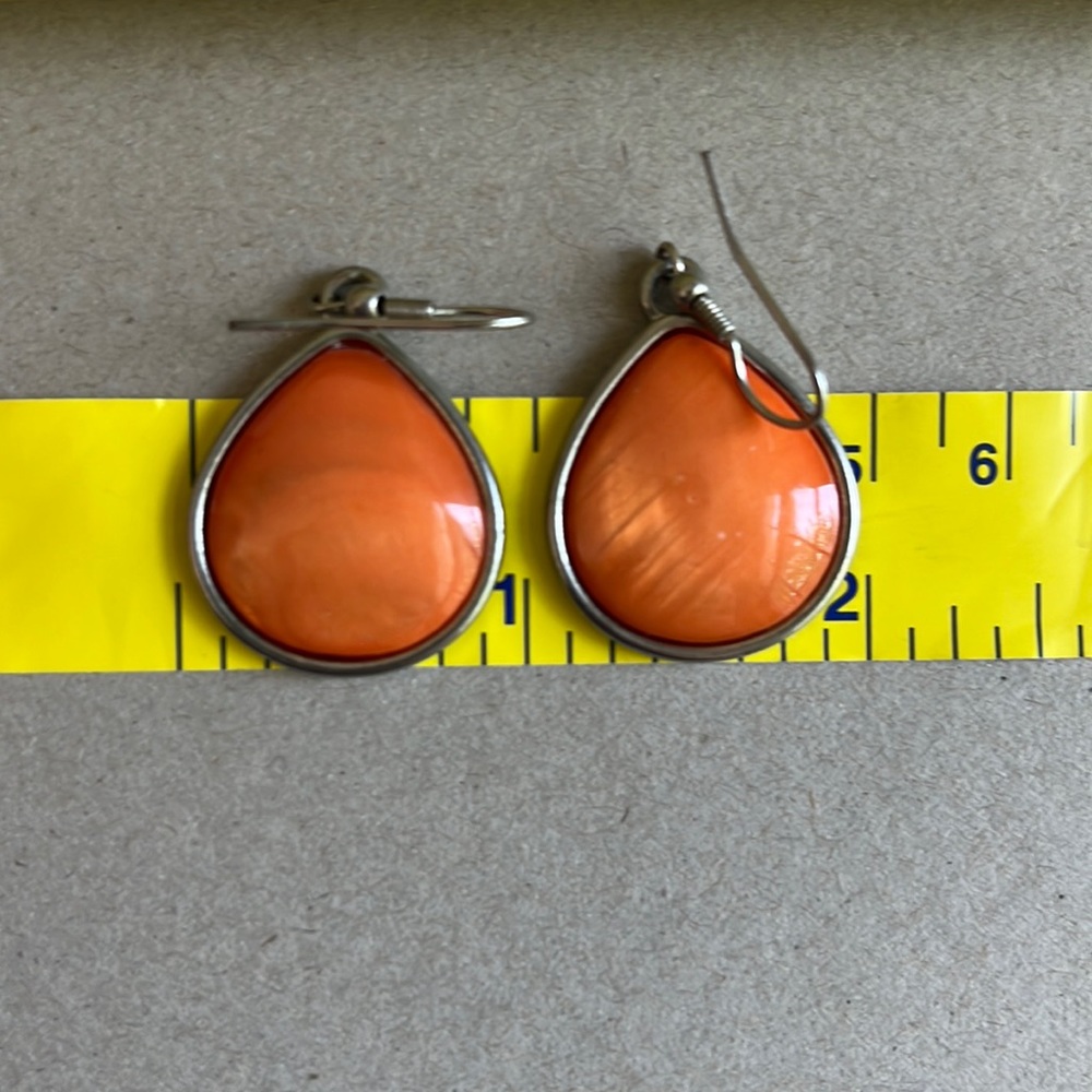 Orange earrings